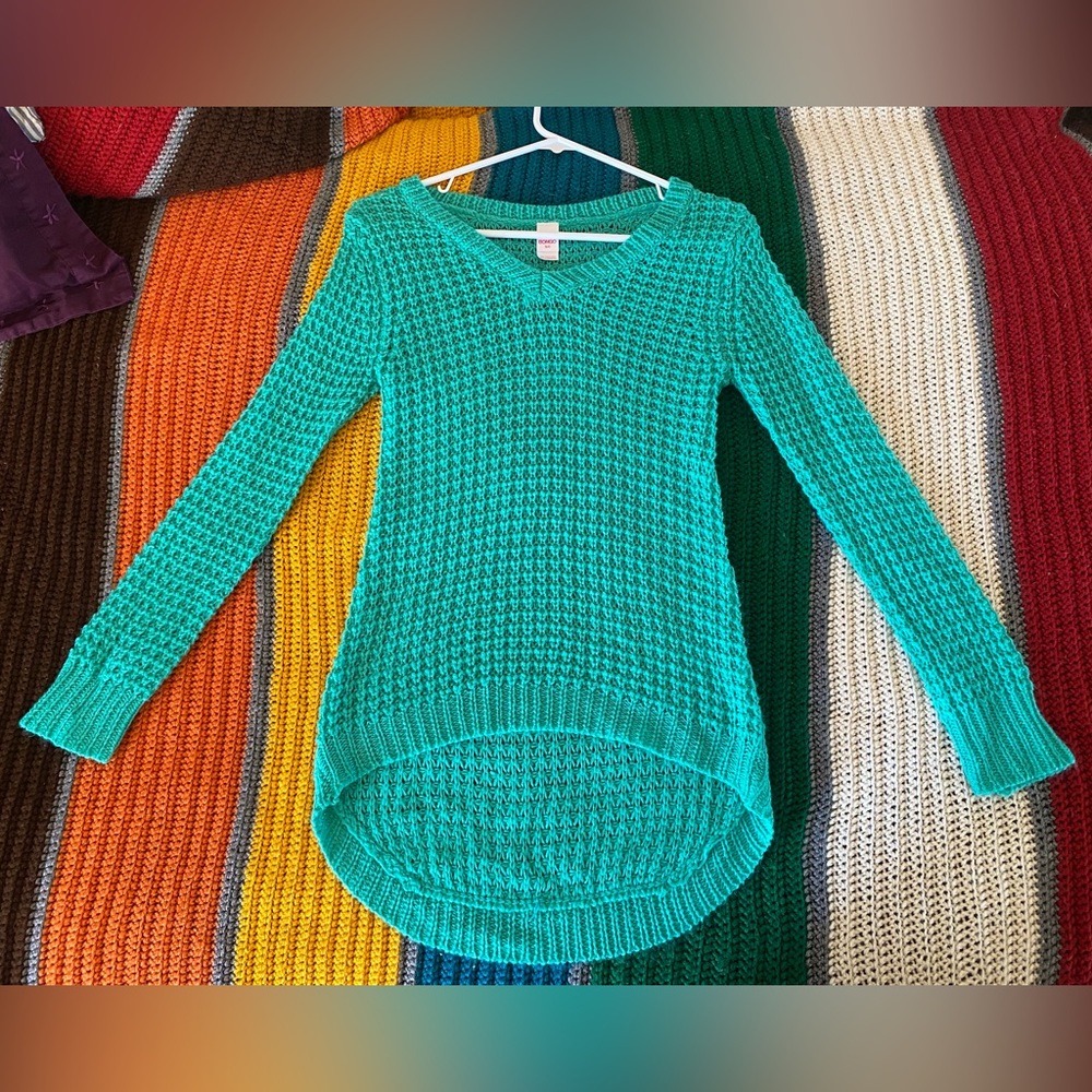 BONGO crochet knit sweater